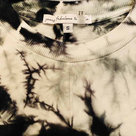 YOUNG FABULOUS & BROKE Tie Dye Long Sleeve Ruched - Picture 7 of 9